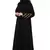 Black Plain Nida Abaya