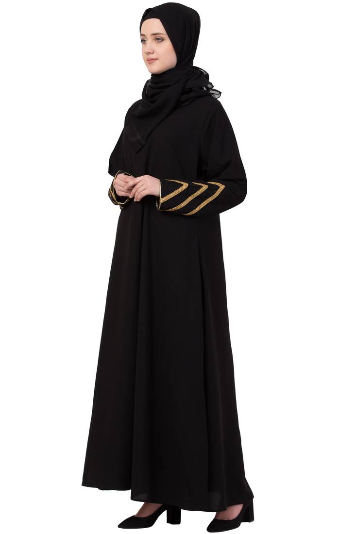 Black Plain Nida Abaya