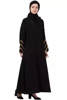 Black Plain Nida Abaya