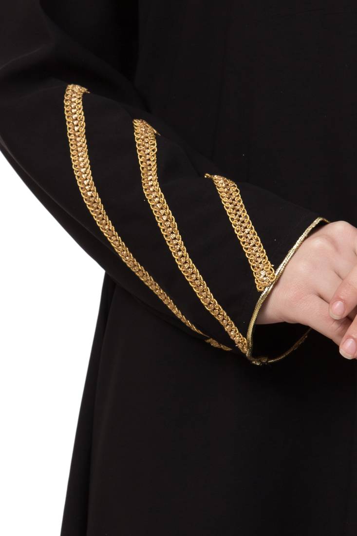 Black Plain Nida Abaya