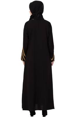 Black Plain Nida Abaya 6