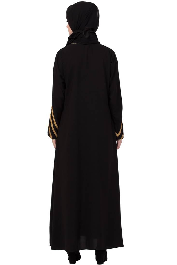 Black Plain Nida Abaya