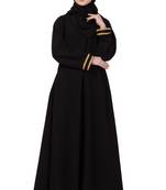Black Plain Nida Abaya