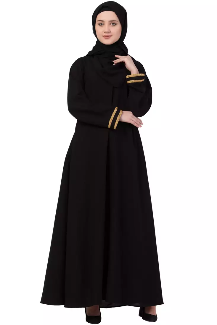 Black Plain Nida Abaya