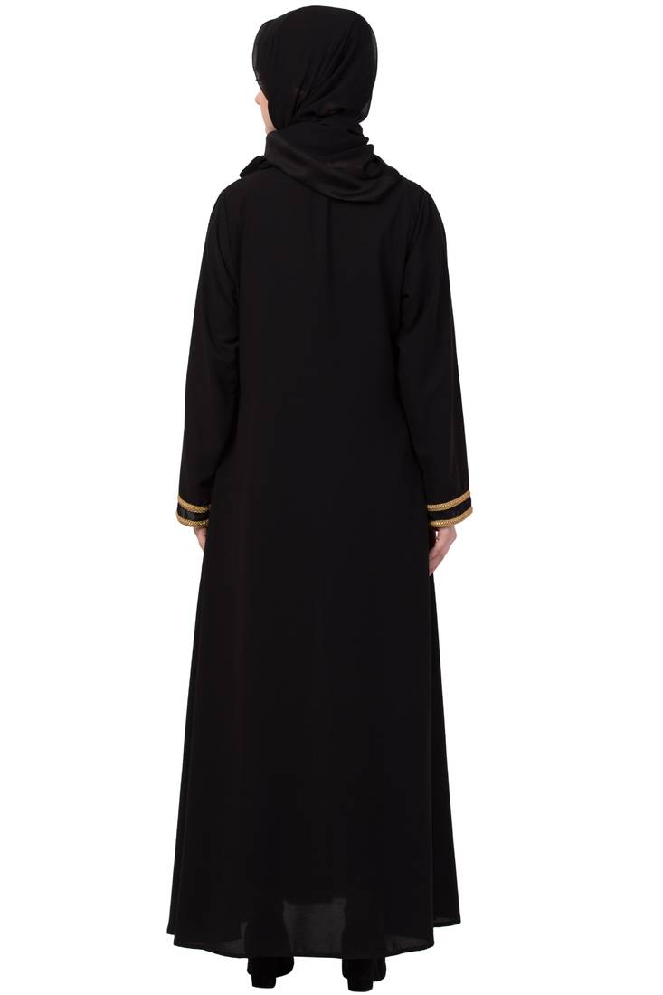Black Plain Nida Abaya