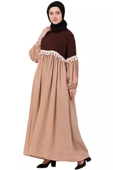 Brown Plain Nida Abaya