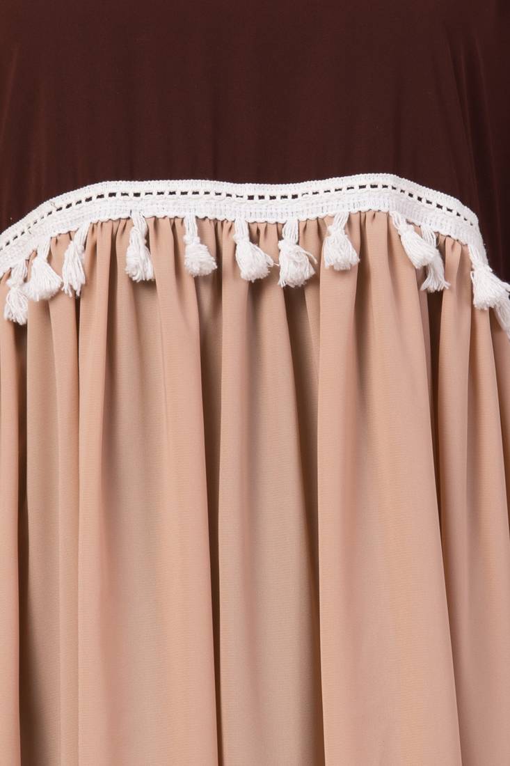 Brown Plain Nida Abaya