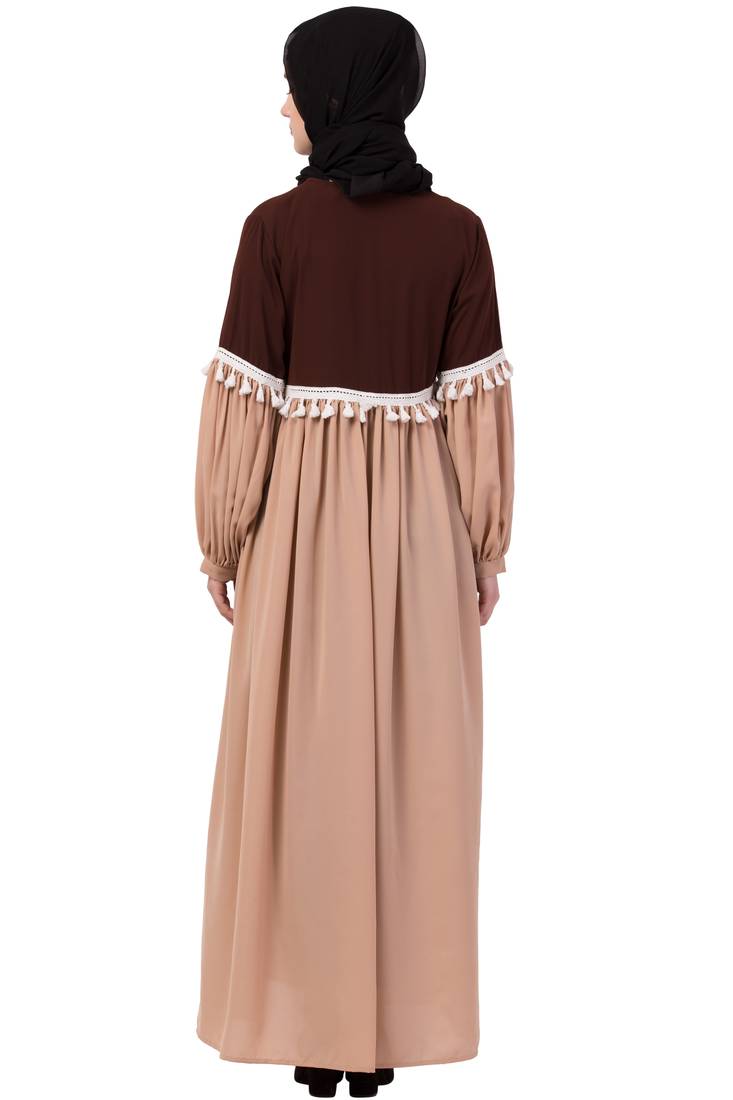 Brown Plain Nida Abaya