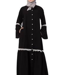 Black Plain Nida Abaya