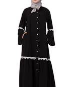 Black Plain Nida Abaya
