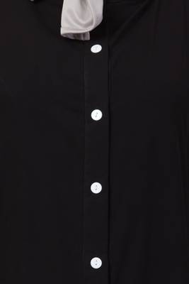 Black Plain Nida Abaya 4