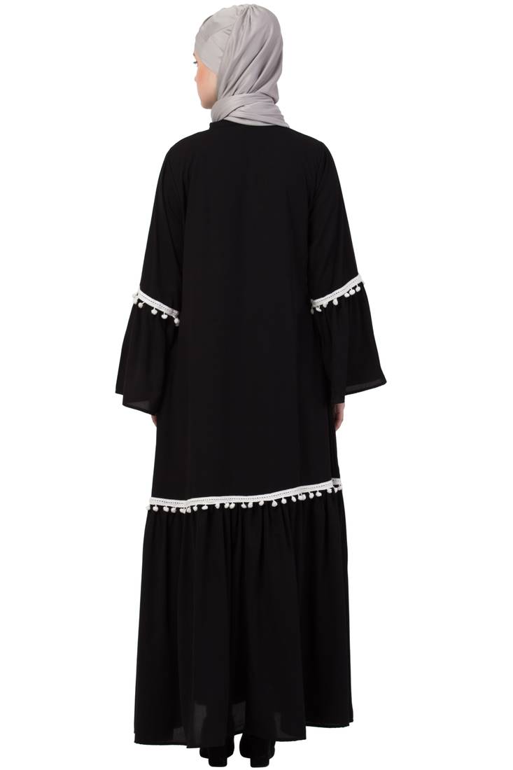 Black Plain Nida Abaya