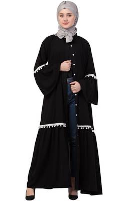 Black Plain Nida Abaya 6