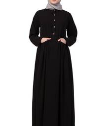 Black Plain Nida Abaya