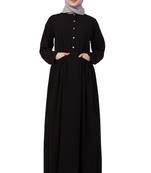 Black Plain Nida Abaya