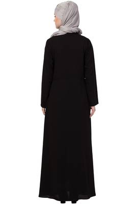Black Plain Nida Abaya 6