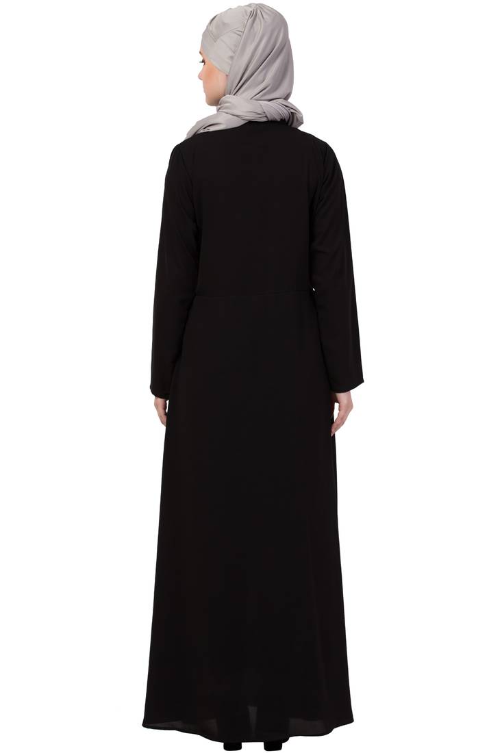 Black Plain Nida Abaya