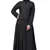 Black Plain Denim Abaya