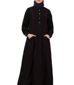Black Plain Nida Abaya