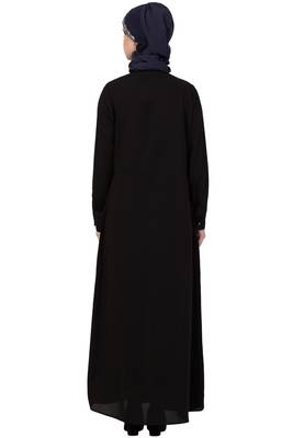 Black Plain Nida Abaya 6