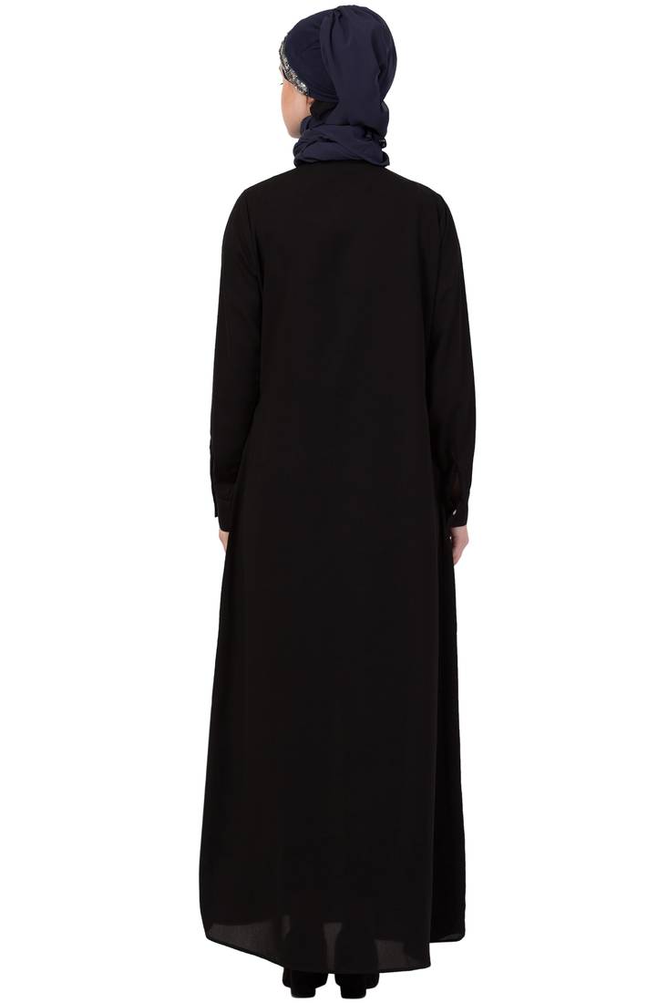 Black Plain Nida Abaya
