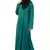 Green Plain Polyester Abaya