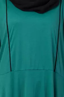 Green Plain Polyester Abaya