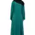 Green Plain Polyester Abaya