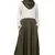 Green Plain Polyester Abaya
