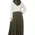 Green Plain Polyester Abaya