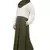 Green Plain Polyester Abaya