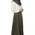 Green Plain Polyester Abaya