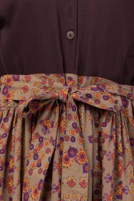 Brown Plain Rayon Abaya 5