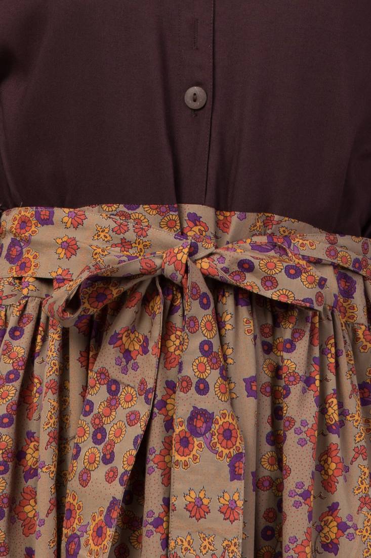 Brown Plain Rayon Abaya