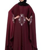 Maroon Plain Nida Abaya
