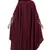 Maroon Plain Nida Abaya