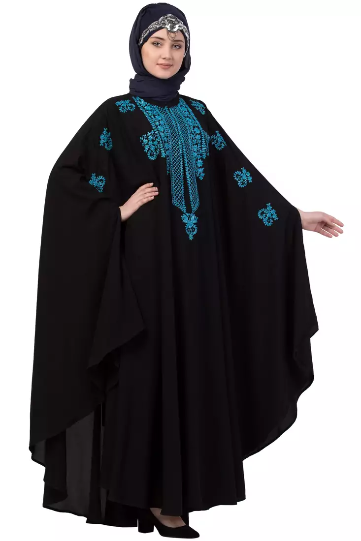 Black Plain Nida Abaya