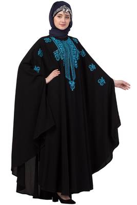 Black Plain Nida Abaya 1