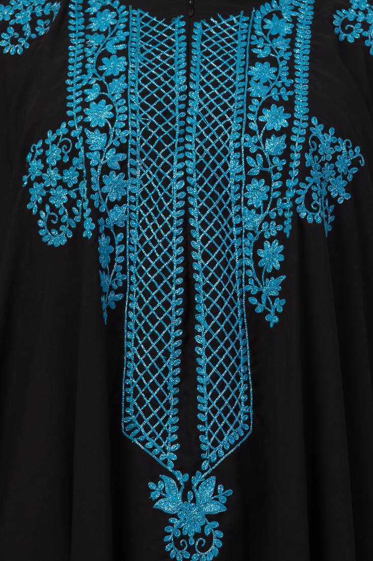 Black Plain Nida Abaya