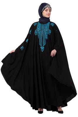 Black Plain Nida Abaya 4