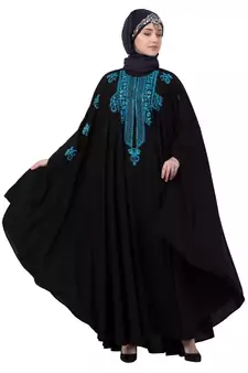 Black Plain Nida Abaya
