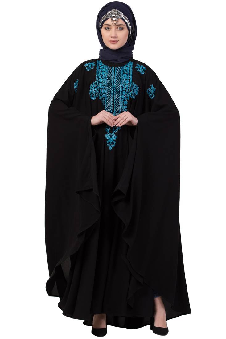 Black Plain Nida Abaya