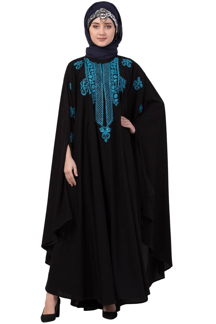 Black Plain Nida Abaya