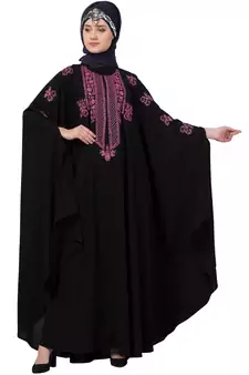 Black Plain Nida Abaya