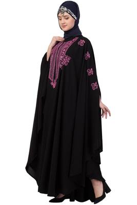 Black Plain Nida Abaya 3
