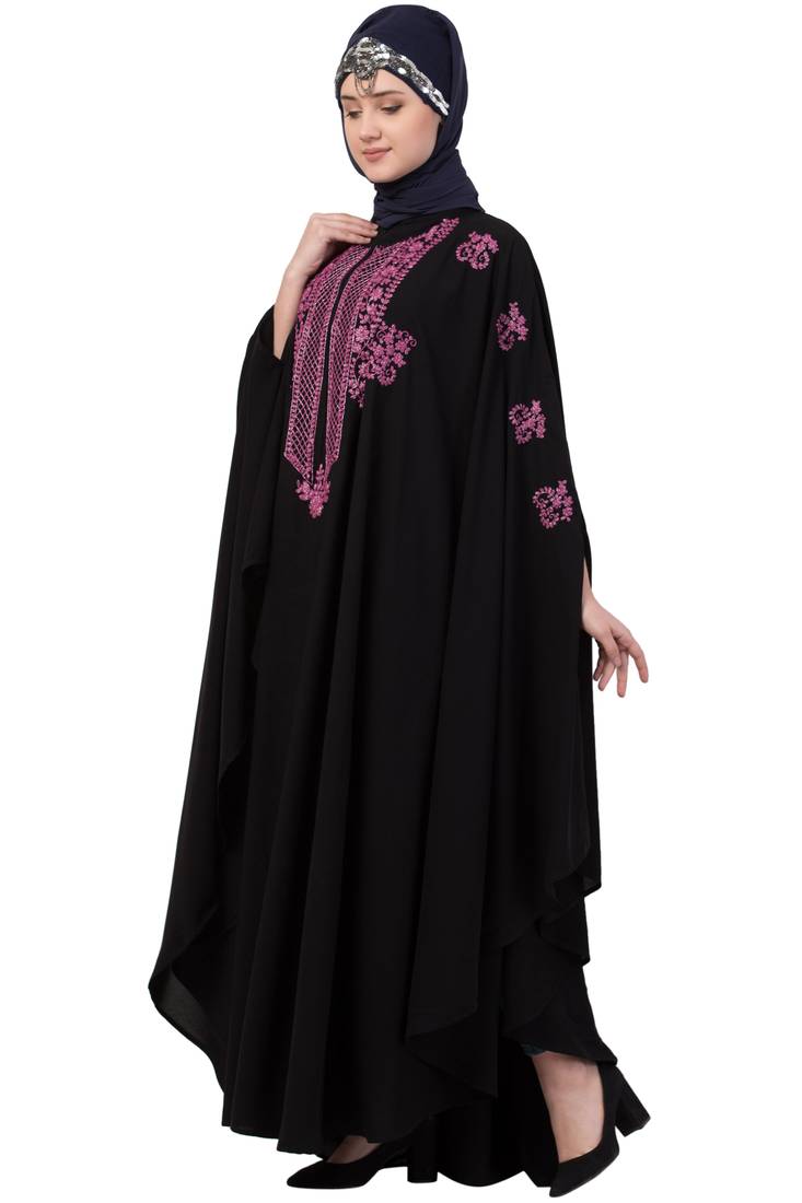 Black Plain Nida Abaya
