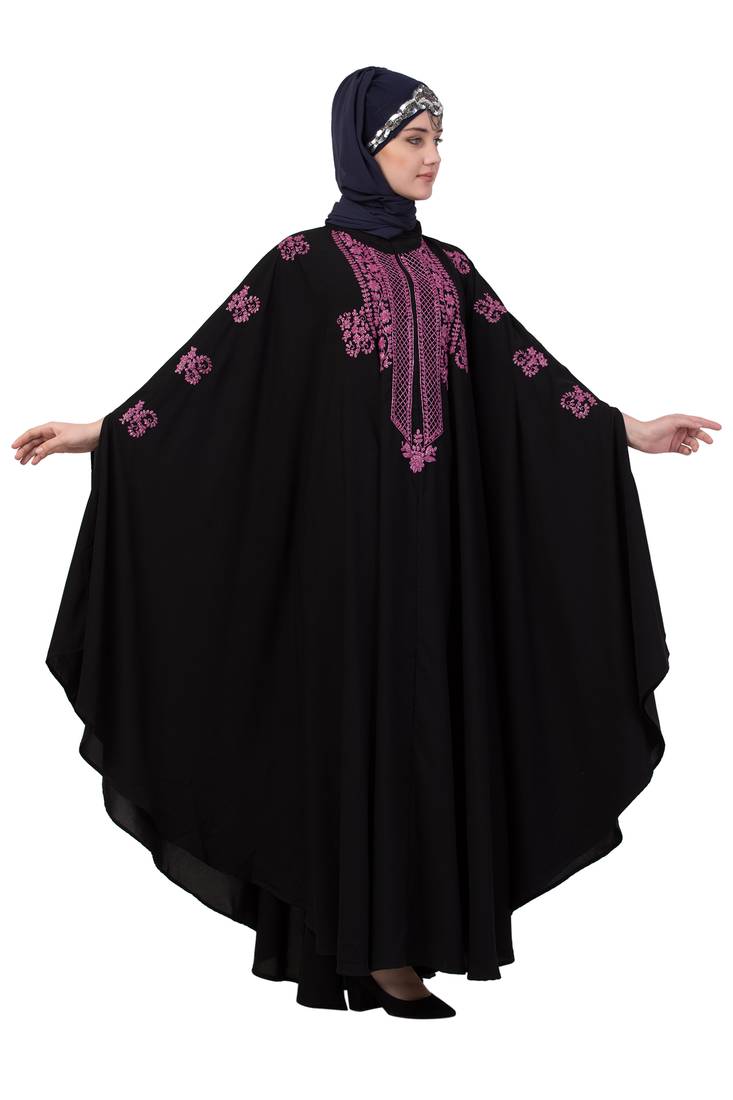 Black Plain Nida Abaya