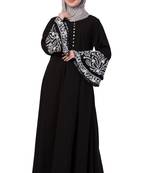 Black Plain Nida Abaya