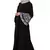 Black Plain Nida Abaya
