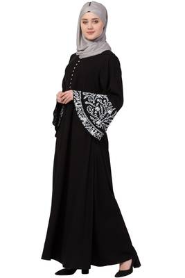 Black Plain Nida Abaya 2